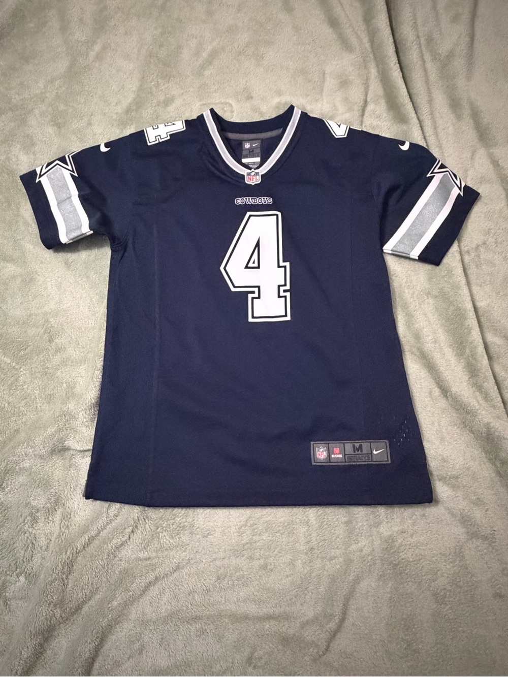 Nike Dallas Cowboys Dak Prescott #4 Youth Jersey Size M 10/12 NFL